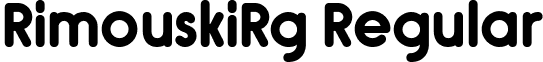 RimouskiRg Regular font - Rimouski Bold1.ttf