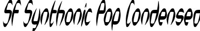 SF Synthonic Pop Condensed font - sf-synthonic-pop.condensed-oblique.ttf