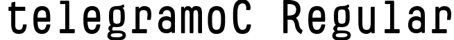 telegramoC Regular font - Telegramo C Medium.ttf