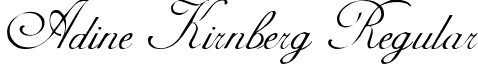 Adine Kirnberg Regular font - adine-kirnberg.regular.ttf