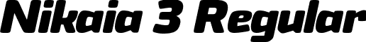Nikaia 3 Regular font - Nikaia Bold Italic.ttf