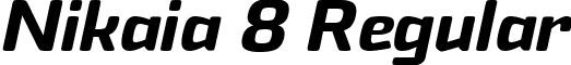 Nikaia 8 Regular font - Nikaia Medium Italic.ttf