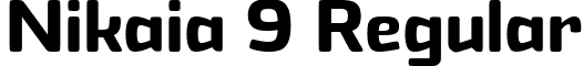 Nikaia 9 Regular font - Nikaia Medium.ttf