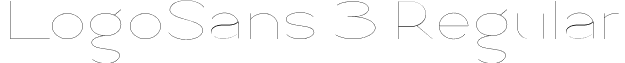 LogoSans 3 Regular font - Logo Sans Thin.ttf