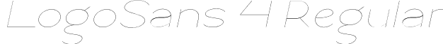 LogoSans 4 Regular font - Logo Sans Thin Italic.ttf