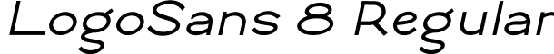 LogoSans 8 Regular font - Logo Sans Bold Italic.ttf