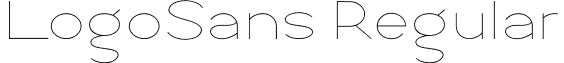 LogoSans Regular font - Logo Sans Light.ttf