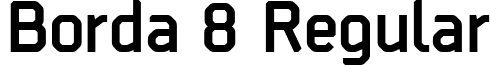 Borda 8 Regular font - Borda Bold.ttf
