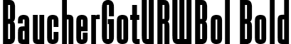 BaucherGotURWBol Bold font - Baucher Gothic URW Bold.ttf
