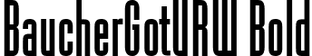 BaucherGotURW Bold font - Baucher Gothic URW Medium.ttf