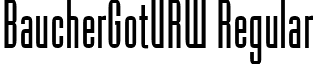 BaucherGotURW Regular font - Baucher Gothic URW Normal.ttf