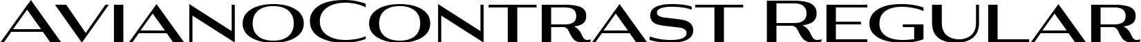 AvianoContrast Regular font - Aviano Contrast Bold.ttf
