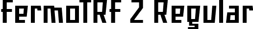FermoTRF 2 Regular font - Fermo TRF.ttf