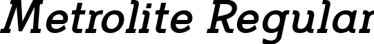 Metrolite Regular font - Metrolite Bold Italic.ttf