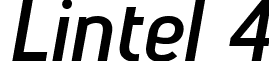 Lintel 4 font - Lintel Bold Italic.ttf