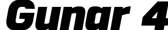 Gunar 4 font - Gunar Black Italic.ttf