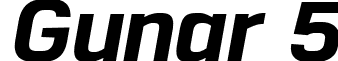 Gunar 5 font - Gunar ExtraBold Italic.ttf