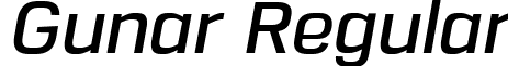 Gunar Regular font - Gunar DemiBold Italic.ttf