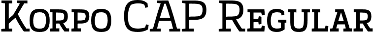 Korpo CAP Regular font - Korpo Serif CAP.otf