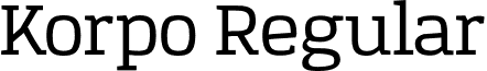 Korpo Regular font - Korpo Serif.otf