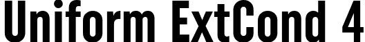 Uniform ExtCond 4 font - Uniform Extra Condensed Bold.ttf