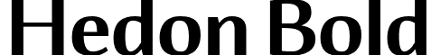 Hedon Bold font - Hedon Bold.otf