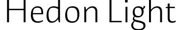 Hedon Light font - Hedon Light.otf