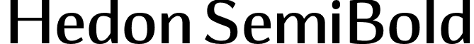 Hedon SemiBold font - Hedon SemiBold.otf