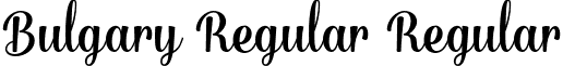 Bulgary Regular Regular font - Bulgary Regular.otf