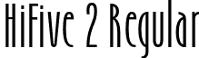 HiFive 2 Regular font - HiFive-Regular3.otf