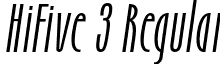 HiFive 3 Regular font - HiFive-Regular2.otf