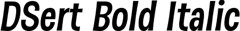 DSert Bold Italic font - DSert-BoldItalic.otf