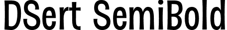 DSert SemiBold font - DSert-SemiBold.otf