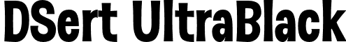 DSert UltraBlack font - DSert-UltraBlack.otf