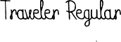 Traveler Regular font - Traveler font_OTF.otf