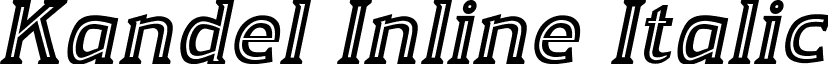 Kandel Inline Italic font - Kandel Inline Italic.ttf