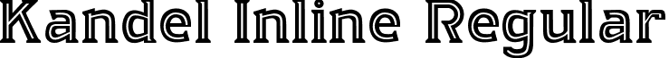Kandel Inline Regular font - Kandel Inline.ttf