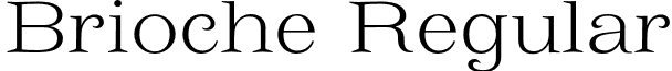 Brioche Regular font - brioche.otf