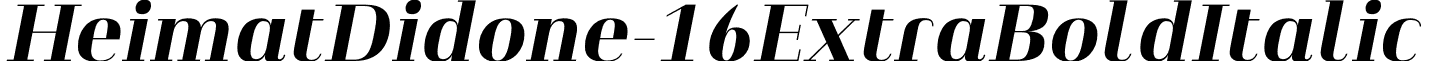 HeimatDidone-16ExtraBoldItalic & font - Heimat Didone 16 Extra Bold Italic.otf