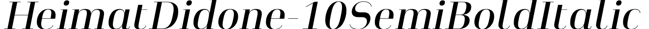 HeimatDidone-10SemiBoldItalic & font - Heimat Didone 10 Semi Bold Italic.otf