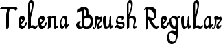 Telena Brush Regular font - Telena Brush.otf
