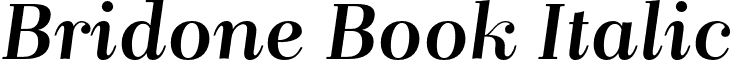 Bridone Book Italic font - BridoneBook-Italic_25.otf