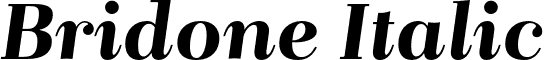 Bridone Italic font - Bridone-Italic_16.otf