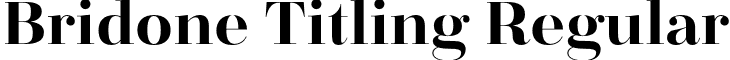 Bridone Titling Regular font - BridoneTitling_43.otf