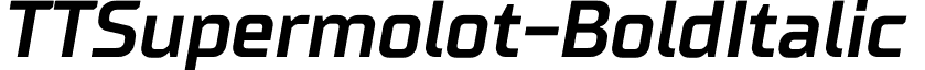 TTSupermolot-BoldItalic & font - TT Supermolot Bold Italic.otf