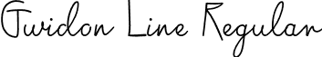 Gwidon Line Regular font - GwidonLine.otf