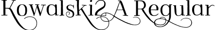 Kowalski2 A Regular font - Kowalski2A.otf