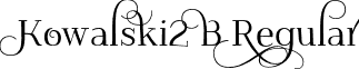Kowalski2 B Regular font - Kowalski2B.otf