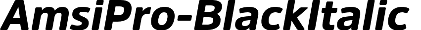 AmsiPro-BlackItalic & font - AmsiPro-BlackItalic.ttf