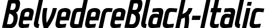 BelvedereBlack-Italic & font - BelvedereBlack-Italic.ttf